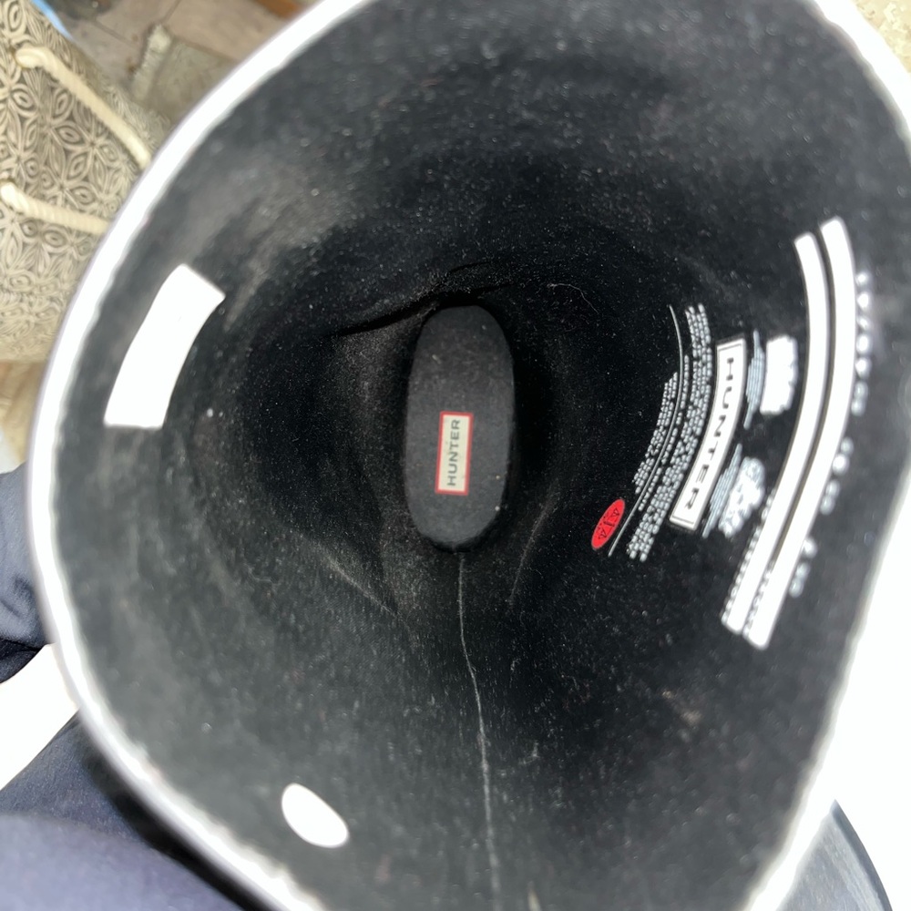 Hunter Original Tall Gloss Rain Boots Black Women’s - Picture 10 of 12